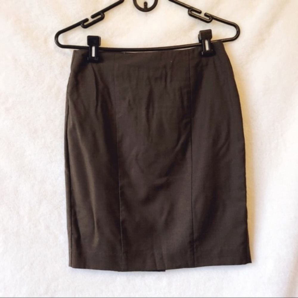 Ann Taylor Brown Pencil Skirt